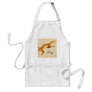 "Foxy" - Vintage Japanese sketch of a fox Standard Apron