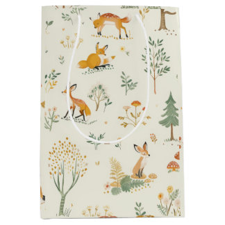 "Foxy Woodland Gift Bag" Medium Gift Bag