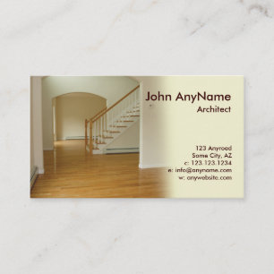 foyer in new construction home business card