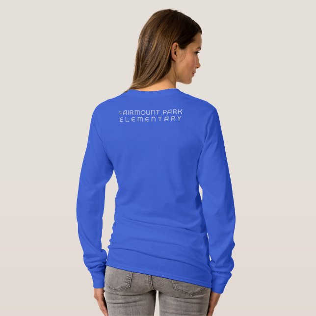FPE Falcon Blue Womens Long Sleeve Tee (Back Full)