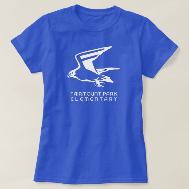 FPE Falcon Womens Blue T-Shirt (Design Front)