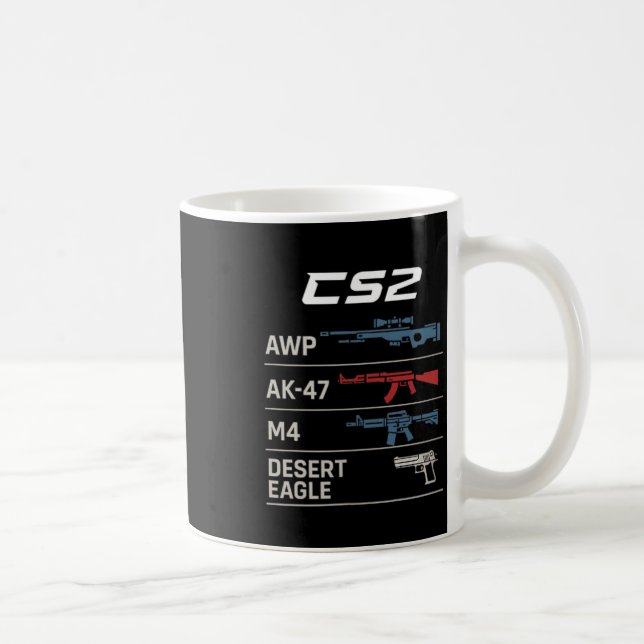 Fps Gamer Funny Cs First Person Competitive Gaming Coffee Mug (Right)
