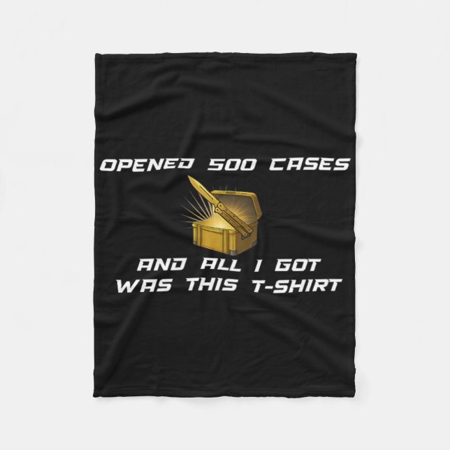 Fps Gamer Funny Cs First Person Competitive Gaming Fleece Blanket (Front)