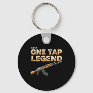 Fps Gamer Funny Cs First Person Competitive Gaming Key Ring