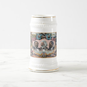 Fr3d3rick Bailey Douglass with Black Abolitionist  Beer Stein
