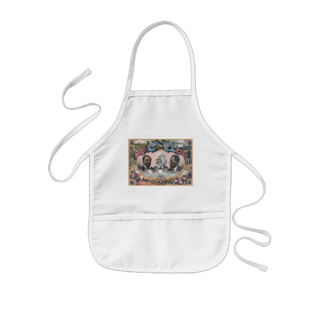 Fr3d3rick Bailey Douglass with Black Abolitionist  Kids Apron (Front)