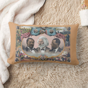 Fr3d3rick Bailey Douglass with Black Abolitionist Lumbar Cushion