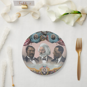 Fr3d3rick Bailey Douglass with Black Abolitionist Paper Plate