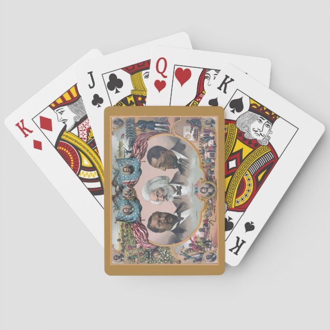 Fr3d3rick Bailey Douglass with Black Abolitionist  Playing Cards (Back)