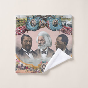 Fr3d3rick Bailey Douglass with Black Abolitionist  Wash Cloth