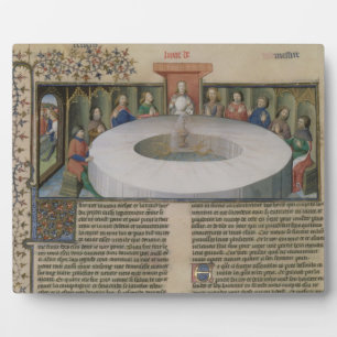 Fr.120 f.524v The Knights of the Round Table from Plaque