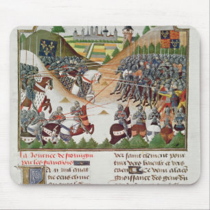 Fr 2691 f.183 Battle scene, by Jehan Charetier Mouse Pad