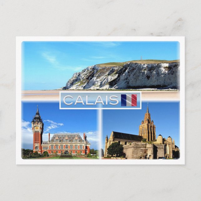 FR Calais - Cap Blanc Nez - Hotel de Ville - Postcard (Front)