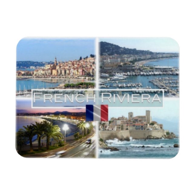 FR France - French Riviera - Magnet (Horizontal)