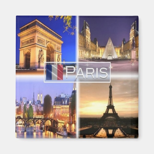 FR France - Paris By Night - Magnet (Front)