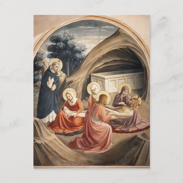 Fra Angelico- Lamentation over Christ Postcard (Front)