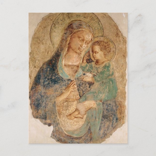 Fra Angelico- Madonna and Child Postcard (Front)