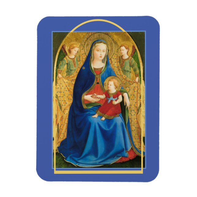 Fra Angelico "Virgin of the pomegranates" Magnet (Vertical)