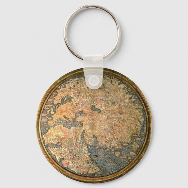 Fra Mauro world map Key Ring (Front)