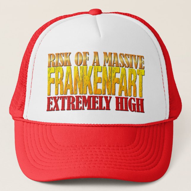 Frabkenfart Warning Trucker Hat (Front)