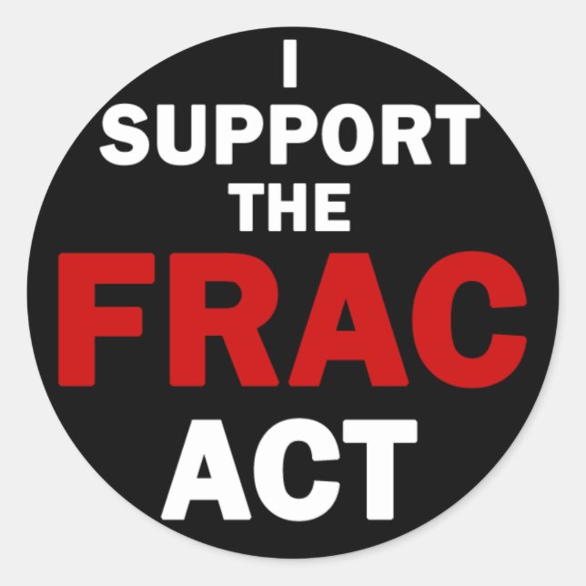 FRAC Act Stickers (black) (Front)