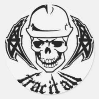 Frac it all classic round sticker