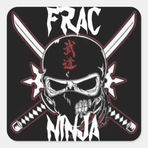 Frac ninja square sticker