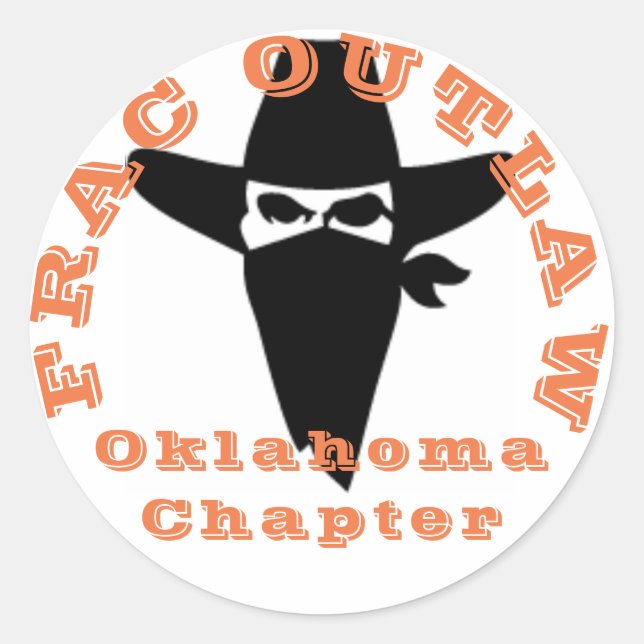 Frac Outlaw Oklahoma chapter sticker (Front)