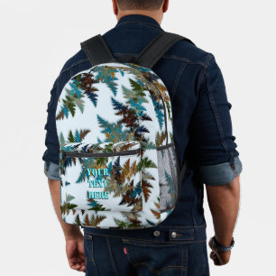 Fracal Arctic Camouflage Printed Backpack