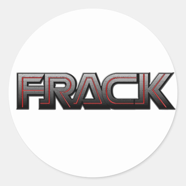 Frack Classic Round Sticker (Front)
