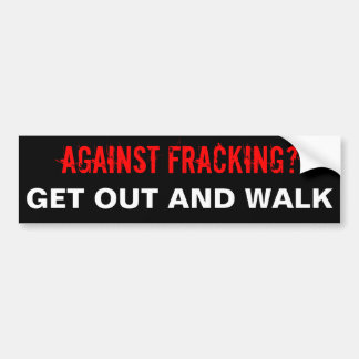 Fracking Bumper Sticker, Black Sticker
