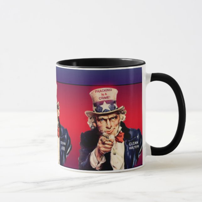 'Fracking is a Crime' Mug (Right)