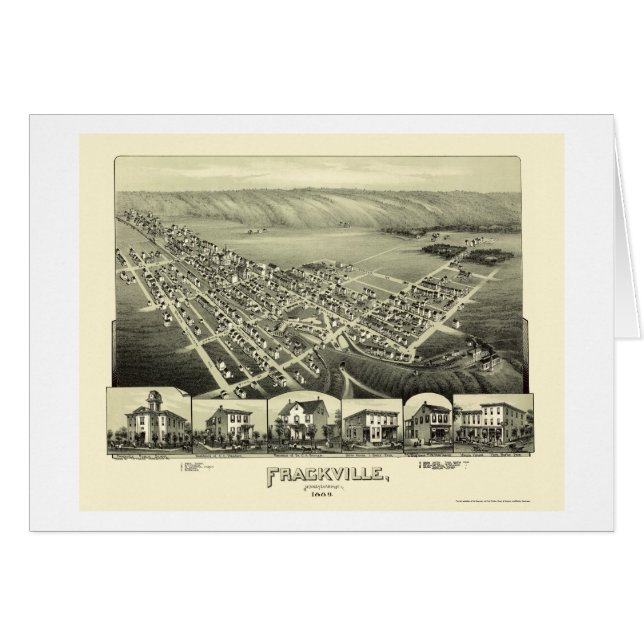 Frackville, PA Panoramic Map - 1889 (Front Horizontal)