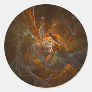 Fractal281 Classic Round Sticker