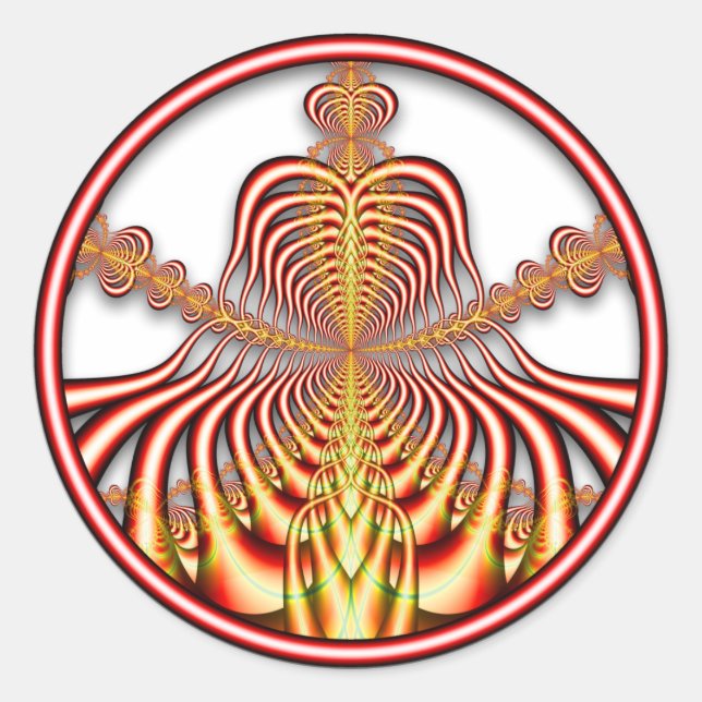 Fractal 0708011724bC Sticker (Front)