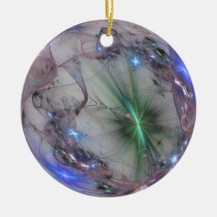 fractal 0rnament ceramic tree decoration