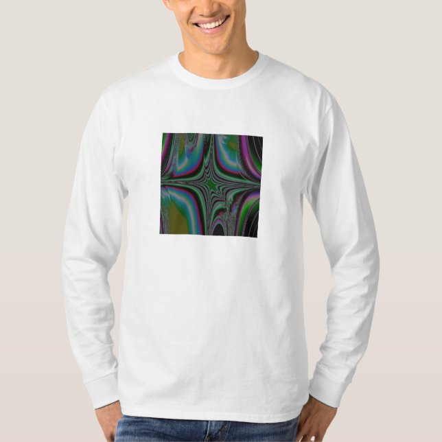 Fractal 14, Long Sleeve Mens Shirt (Front)