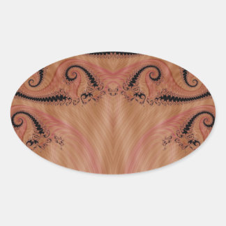 Fractal 404 oval sticker