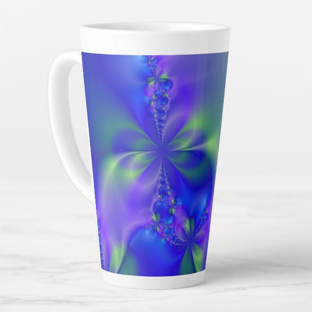 Fractal 44 latte mug (Left Angle)