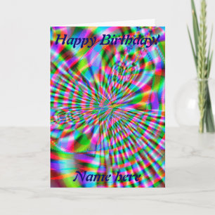 Fractal 74,Birthday Card