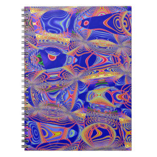 Fractal Abstract 061012a Spiral Notebook