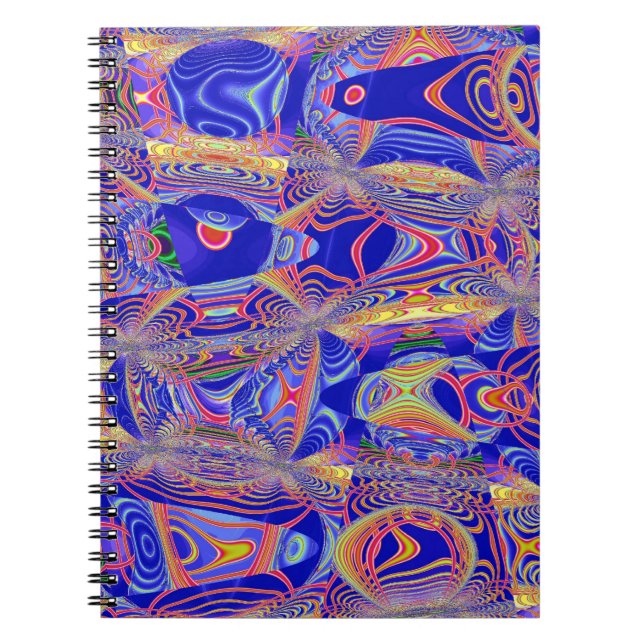 Fractal Abstract 061012a Spiral Notebook (Front)