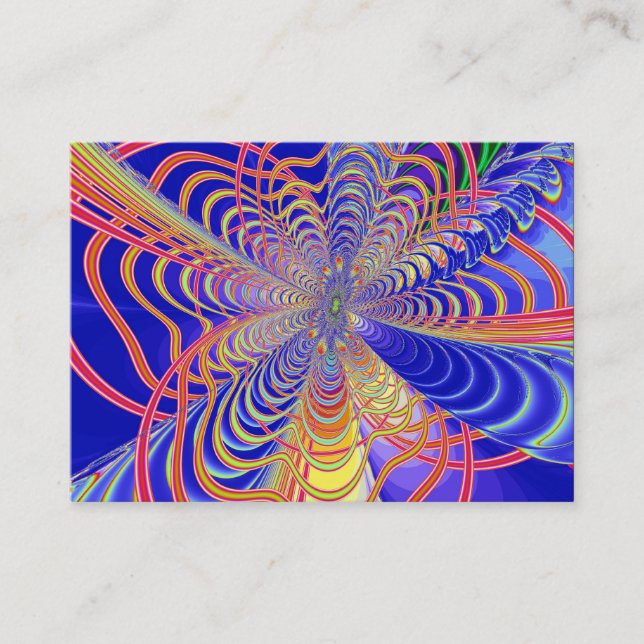 Fractal Abstract 061012d Business Card (Front)