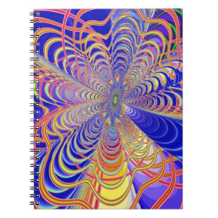 Fractal Abstract 061012d Spiral Notebook