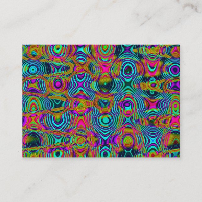 Fractal Abstract 191111a Business Card (Front)