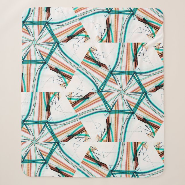 Fractal abstract background. Digital effects. Fest Sherpa Blanket (Front)