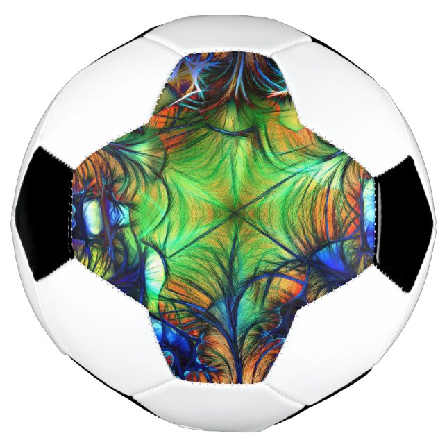 Fractal Abstract Soccer Ball (Rotated)