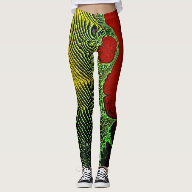 Fractal Art 1-10 Leggings (Front)