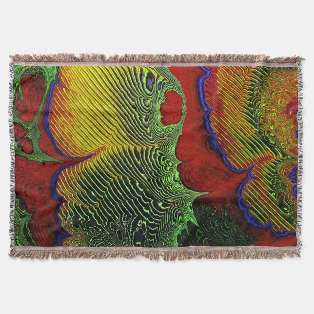 Fractal Art 1-10 Throw Blanket (Front)