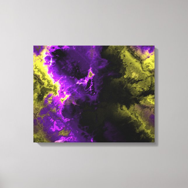 Fractal Art 1-4 Wrapped Canvas (Front)